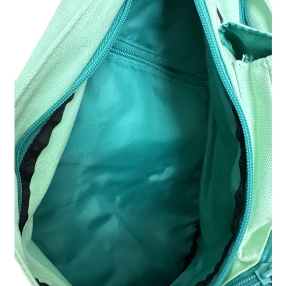 Seafoam canvas rope bag -well used - Picture 8 of 14